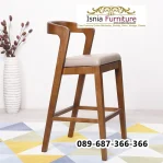 Kursi Bar Modern Wooden Loop