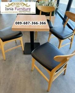 Set Kursi Cafe Kayu