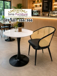 Meja Cafe Kaki Padestal Tunggal