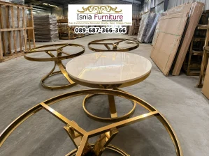 Produsen Meja Tamu Stainless Surabaya Bulat