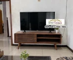 Rak TV Banjar Model Bilah Kayu