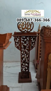 Jual Podium Masjid Sumedang Kayu Jati