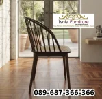 Kursi Makan Kayu Jati Minimalis dengan Sandaran Jeruji Klasik